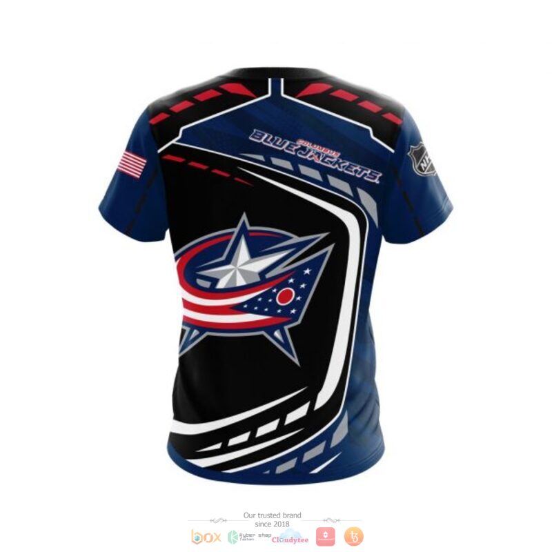 Columbus Blue Jackets NHL black blue 3D shirt hoodie 1 2 3 4 5 6 7 8