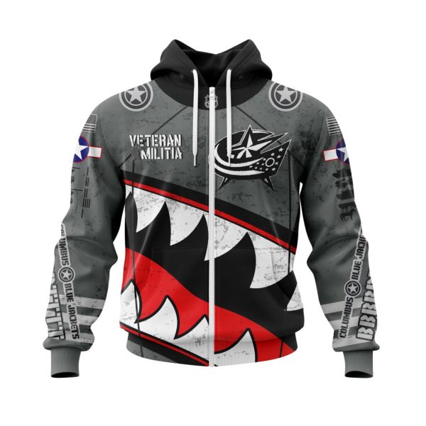 Columbus Blue Jackets Veterans Kits Personalized NHL 3d shirt, hoodie 2 Columbus Blue Jackets Veterans Kits Personalized NHL 3d shirt hoodie 1