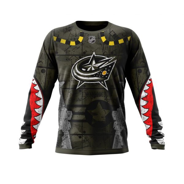 Columbus Blue Jackets Veterans Kits Personalized NHL Guns 3d shirt hoodie 1 2 3