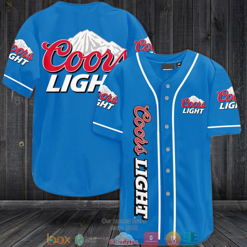 Coors Light Blue Baseball Jersey