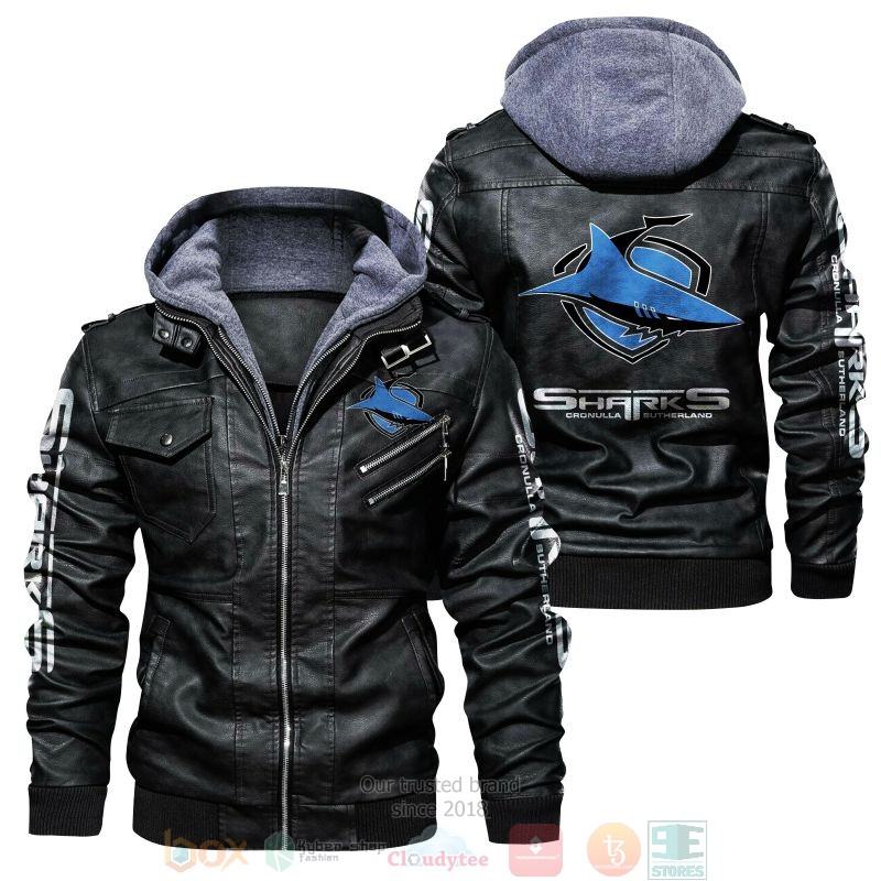 Cronulla Sharks NRL Leather Jacket