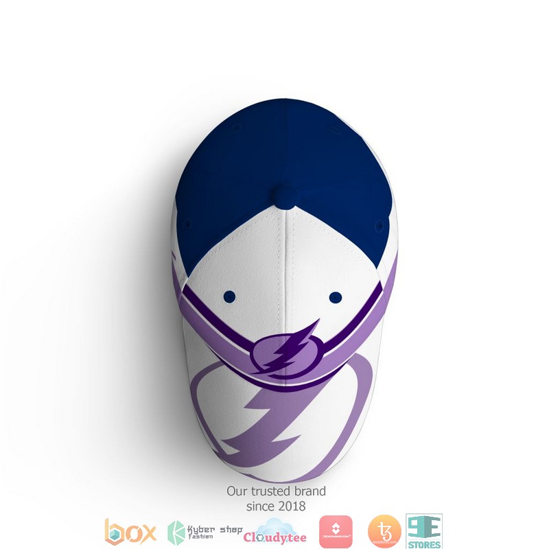NHL Tampa Bay Lightning Fights Cancer Cap 4 NHL Tampa Bay Lightning Fights Cancer Cap 1 2 3