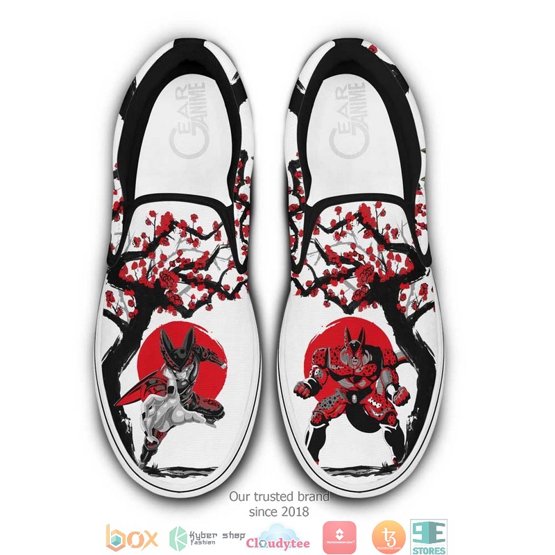 DBZ Cell Anime Dragon Ball Slip On Sneakers Shoes