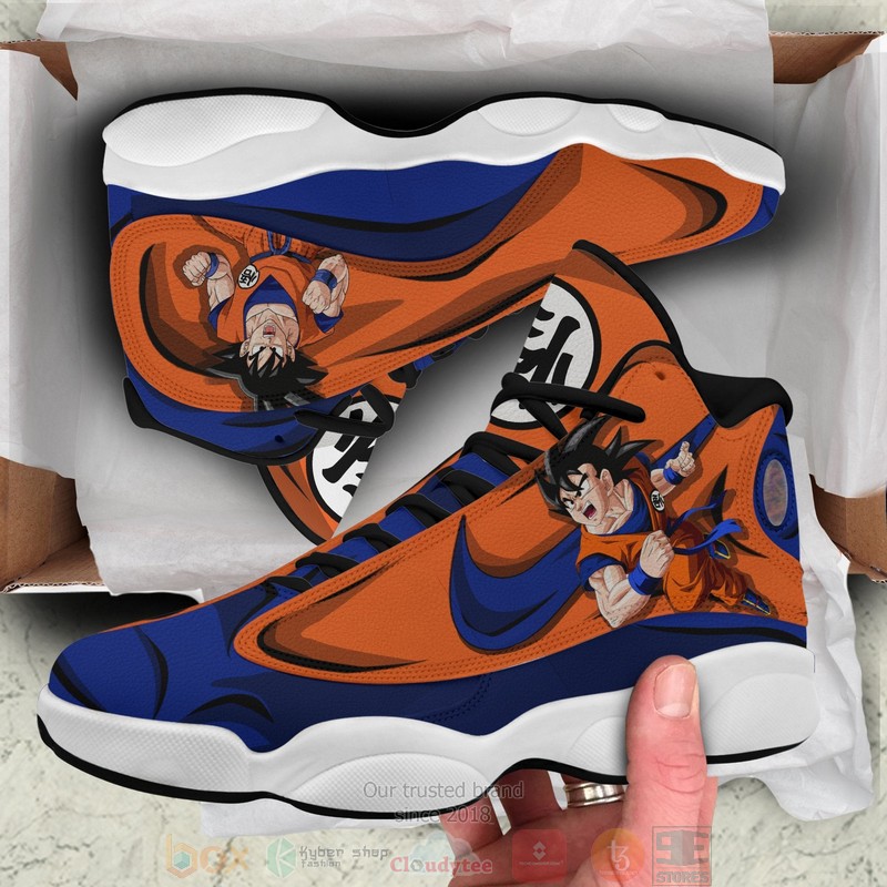 DBZ Goku Anime Dragon Ball Air Jordan 13 Sneaker Shoes 3 DBZ Goku Anime Dragon Ball Air Jordan 13 Shoes 1 2