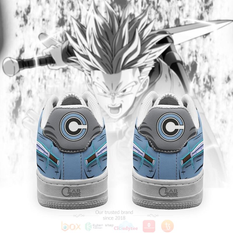 DBZ Trunks Sword Air Anime Dragon Ball Nike Air Force Shoes 4 DBZ Trunks Sword Air Anime Dragon Ball Nike Air Force Shoes 1 2 3