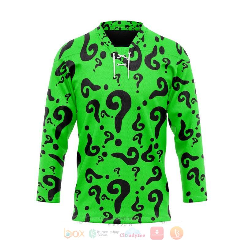 DC The Riddler Custom Hockey Jersey 1 DC The Riddler Custom Hockey Jersey