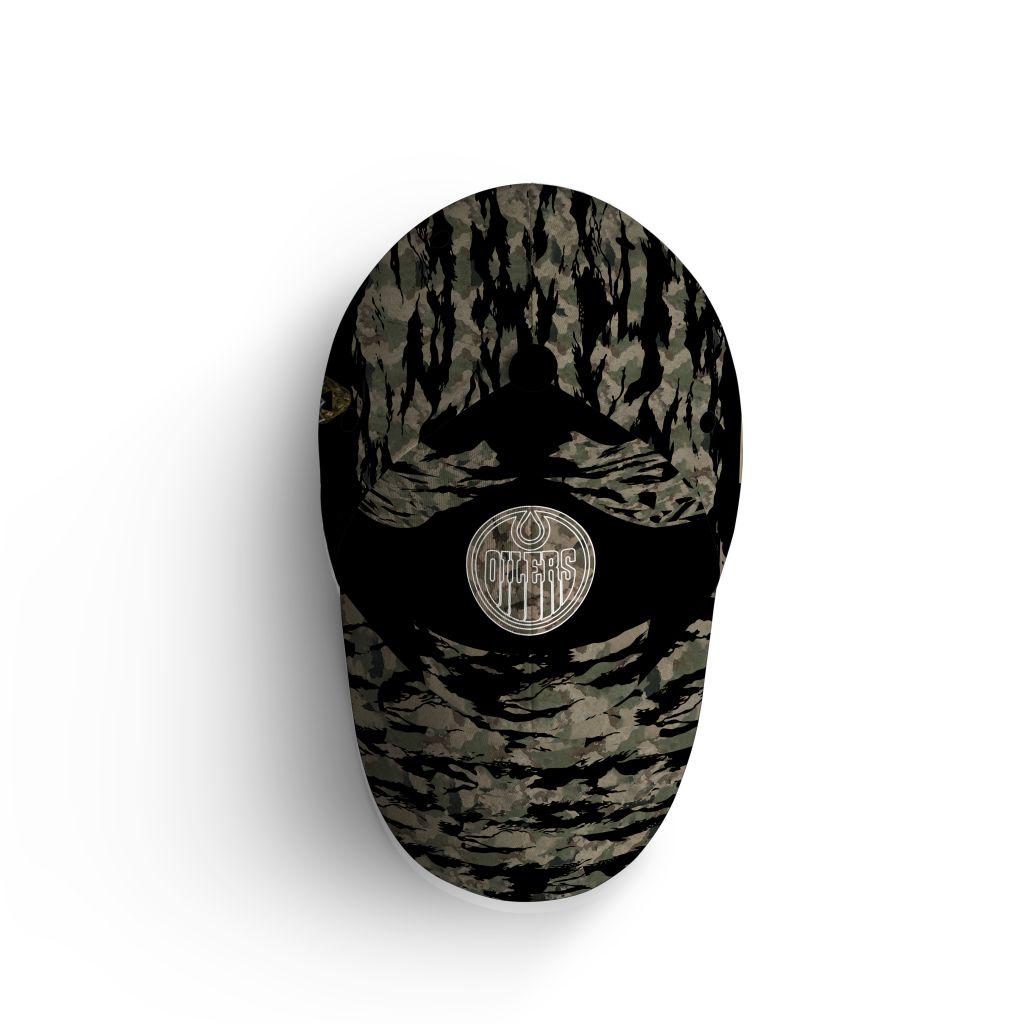 Edmonton Oilers Camo Cap hat 4 DIY NHLVETERANTOilers220124 above