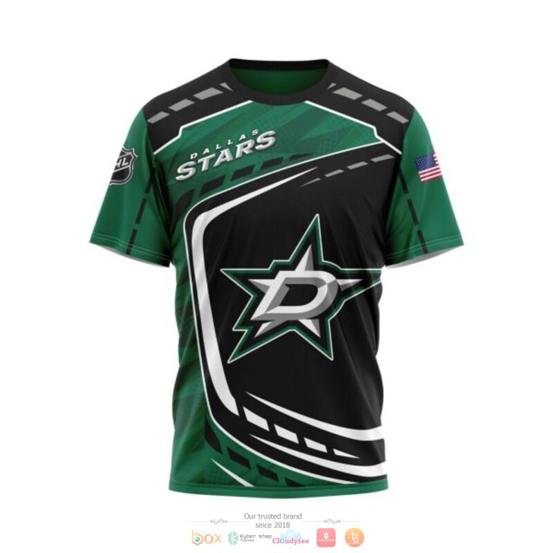 Dallas Stars NHL black green full print 3D shirt, hoodie 8 Dallas Stars NHL black green 3D shirt hoodie 1 2 3 4 5 6 7