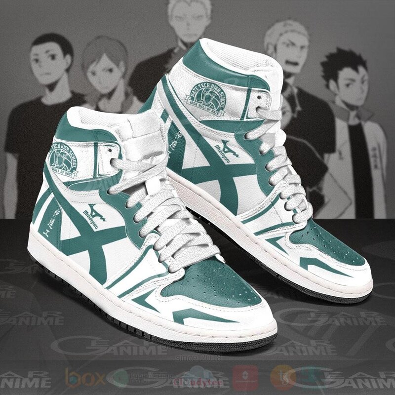 Dateko Date Tech High Haikyuu Anime Air Jordan High Top Shoes 1