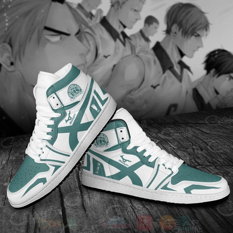 Dateko Date Tech High Haikyuu Anime Air Jordan High Top Shoes 1 2 3