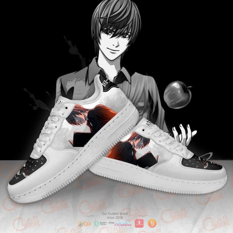 Death Note Light Yagami Nike Air Force shoes 4 Death Note Light Yagami Nike Air Force shoes 1 2 3
