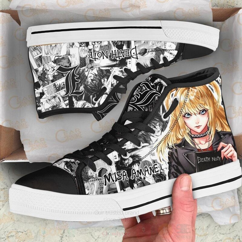 Death Note Misa Amane Custom Manga Anime High Top Shoes 1