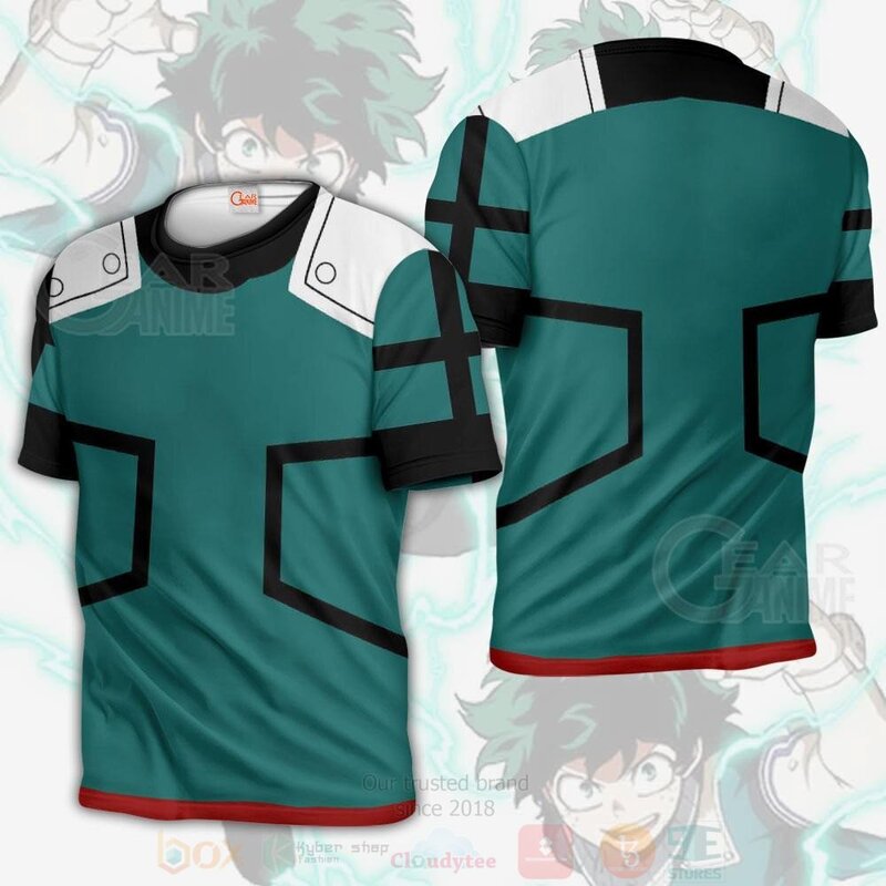 BEST Deku Izuku Midoriya Costume My Hero Academia Anime 3D Hoodie, T-Shirt 3 Deku Izuku Midoriya Costume My Hero Academia Anime 3D Hoodie Shirt 1 2