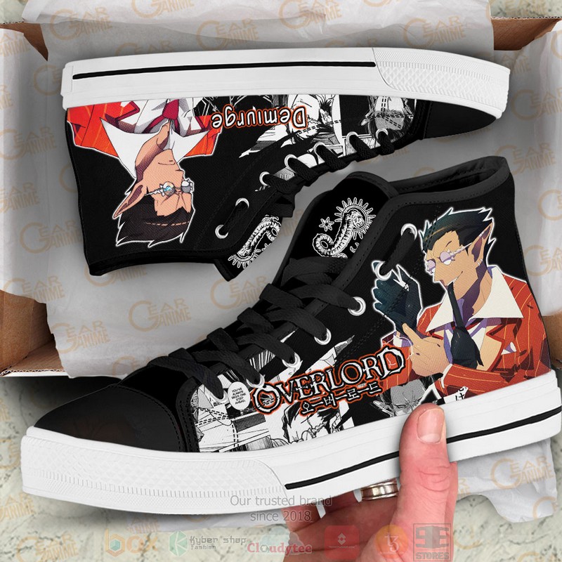 Demiurge Overlord Anime Canvas High Top Shoes 1