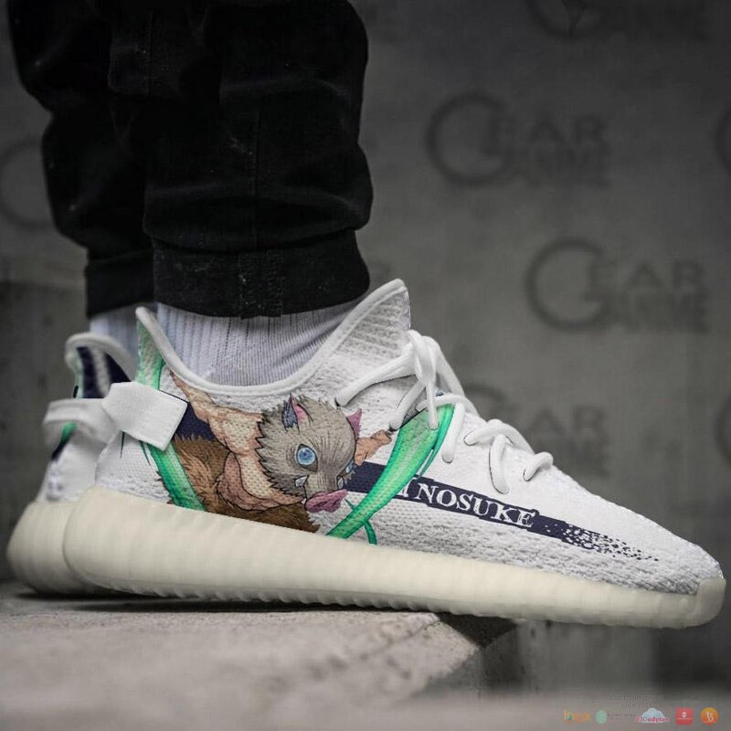Demon Slayer Inosuke Hashibira Anime yeezy shoes 4 Demon Slayer Inosuke Hashibira Anime yeezy sneaker 1 2 3