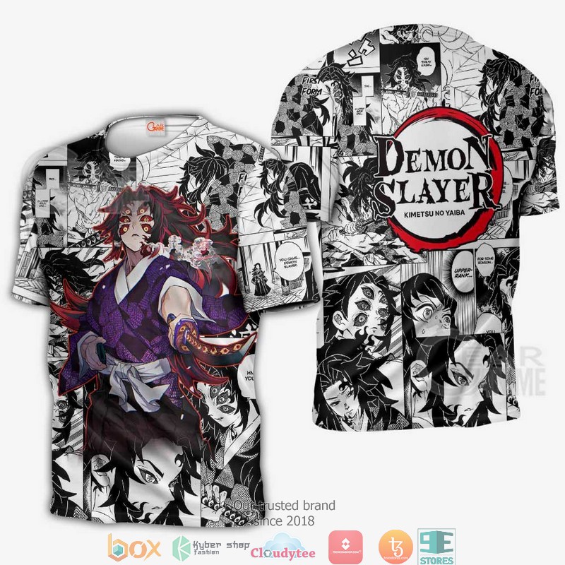 Demon Slayer Kokushibo Anime Mix Manga KNY 3d shirt, hoodie 3 Demon Slayer Kokushibo Anime Mix Manga KNY 3d shirt hoodie 1 2