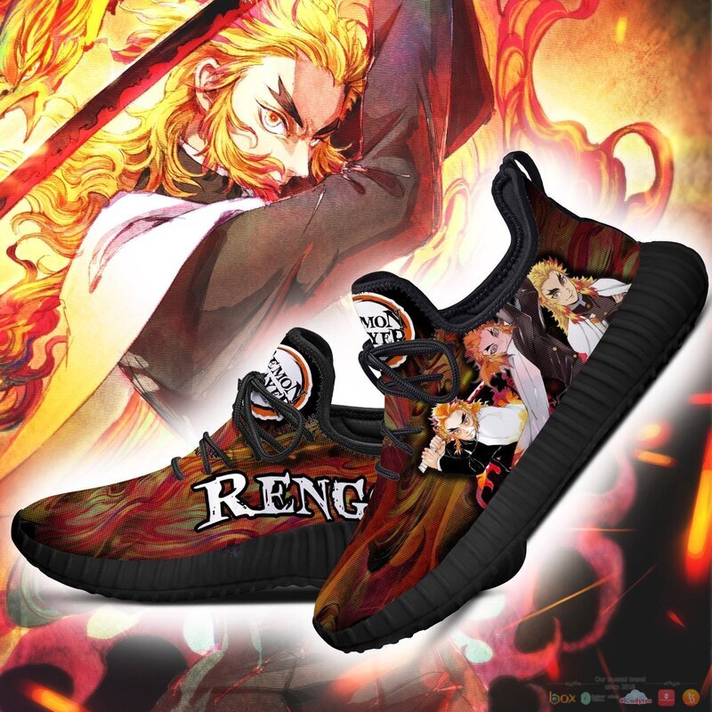 Demon Slayer Kyojuro Rengoku Anime reze shoes 2 Demon Slayer Kyojuro Rengoku Anime reze sneaker 1