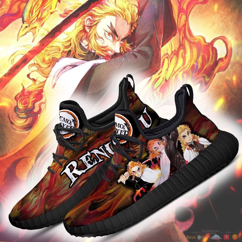 Demon Slayer Kyojuro Rengoku Anime reze shoes 3 Demon Slayer Kyojuro Rengoku Anime reze sneaker 1 2