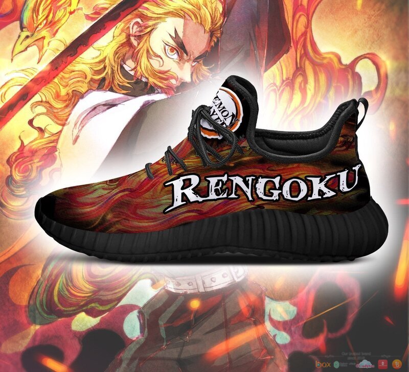 Demon Slayer Kyojuro Rengoku Anime reze shoes 4 Demon Slayer Kyojuro Rengoku Anime reze sneaker 1 2 3