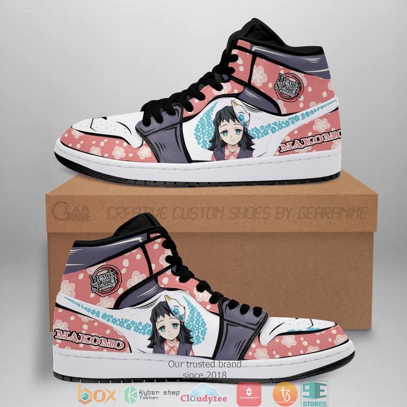 Demon Slayer Makomo Anime Air Jordan High Top Shoes
