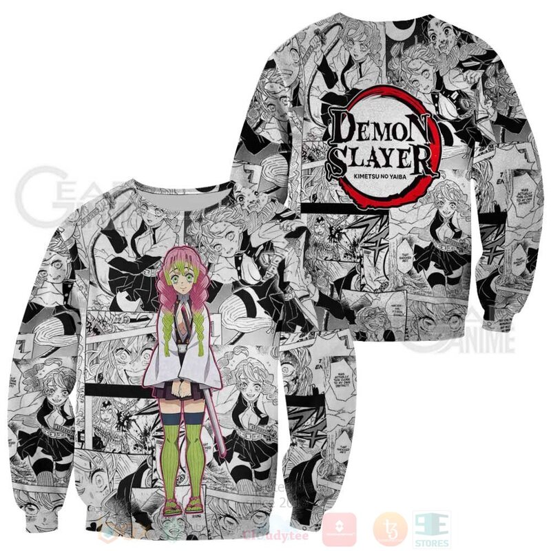 BEST Demon Slayer Mitsuri Kanroji Anime Mix Manga KNY 3D Hoodie, T-Shirt 2 Demon Slayer Mitsuri Kanroji Anime Mix Manga KNY 3D Hoodie Shirt 1