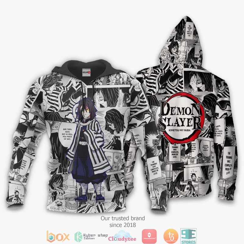 Demon Slayer Obanai Iguro Anime Mix Manga KNY 3d shirt hoodie 1