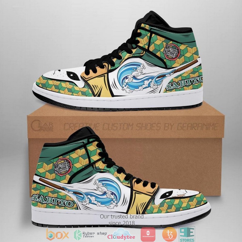 Demon Slayer Sabito Anime Air Jordan High Top Shoes