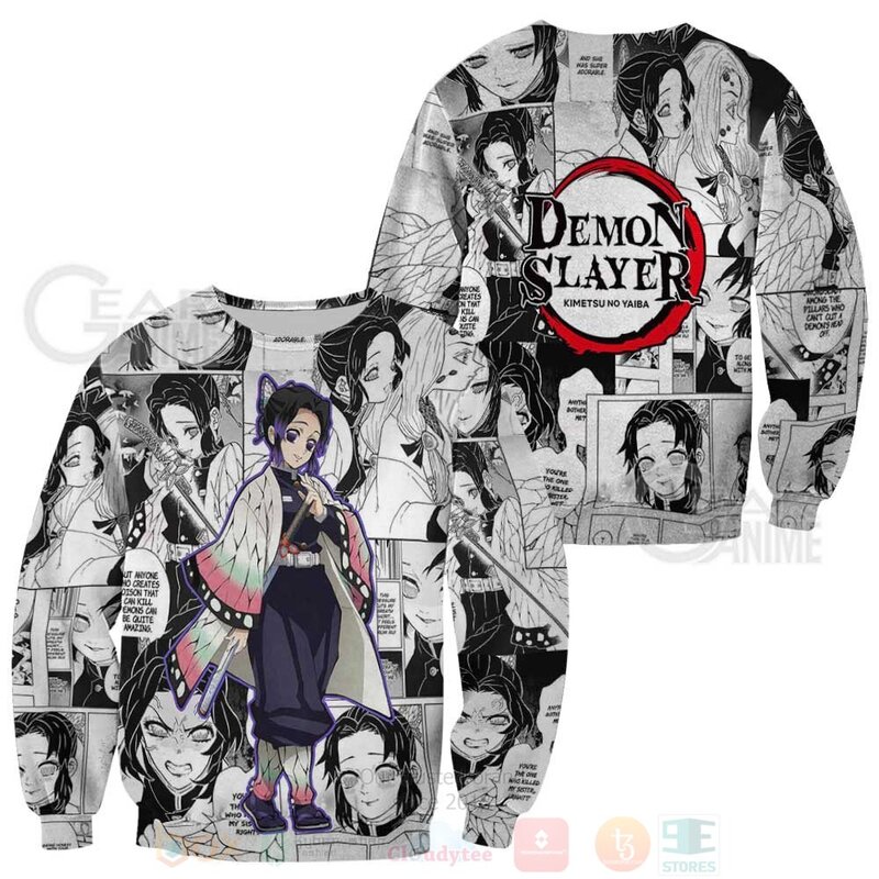 BEST Demon Slayer Shinobu Kocho Anime Mix Manga KNY 3D Hoodie, T-Shirt 2 Demon Slayer Shinobu Kocho Anime Mix Manga KNY 3D Hoodie Shirt 1