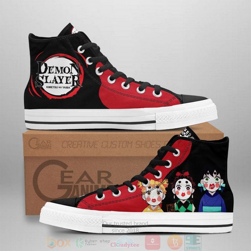 Demon Slayer Zenko Sumiko Inoko Anime Canvas High Top Shoes