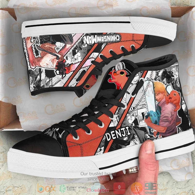 Denji Chainsaw Man High Top Canvas Shoes 1