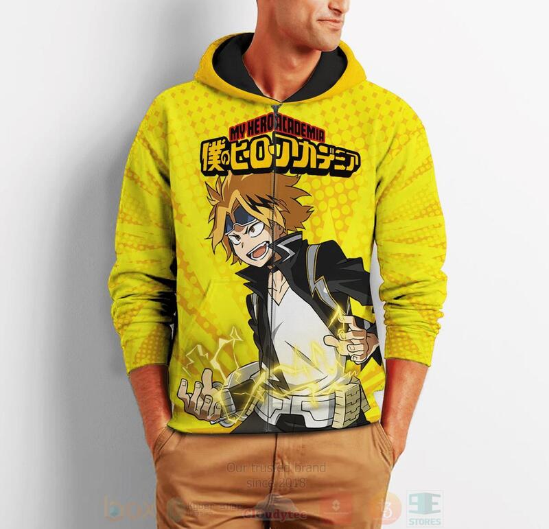 BEST Denki Kaminari My Hero Academia Anime 3D Hoodie, T-Shirt 2 Denki Kaminari My Hero Academia Anime 3D Hoodie Shirt 1
