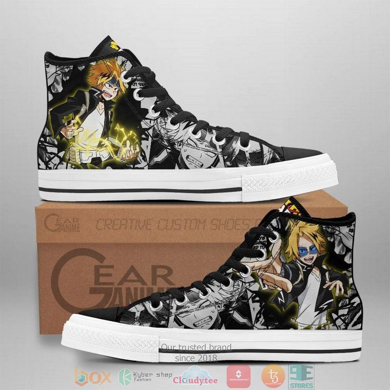 Denki Kaminari My Hero Academia High Top Canvas Shoes
