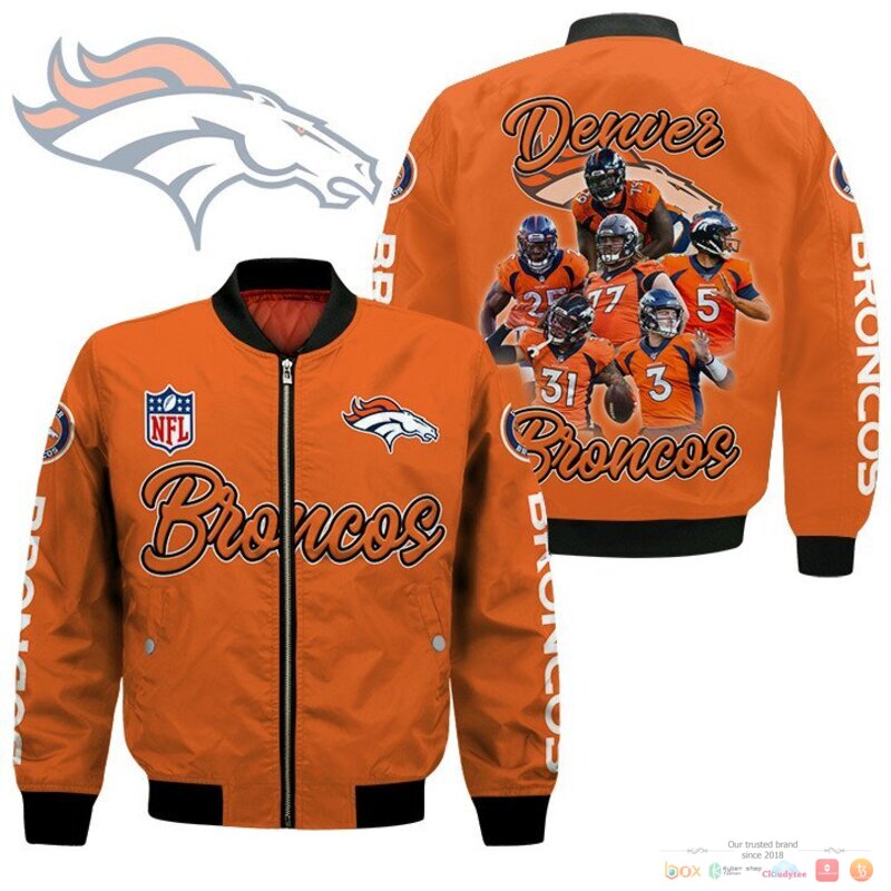 Denver Broncos players NFL Bomber Jacket