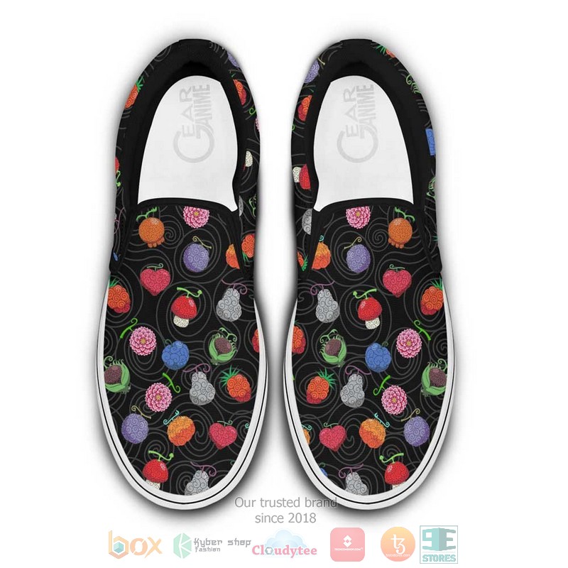 Devil Fruits Anime One Piece Slip On Shoes