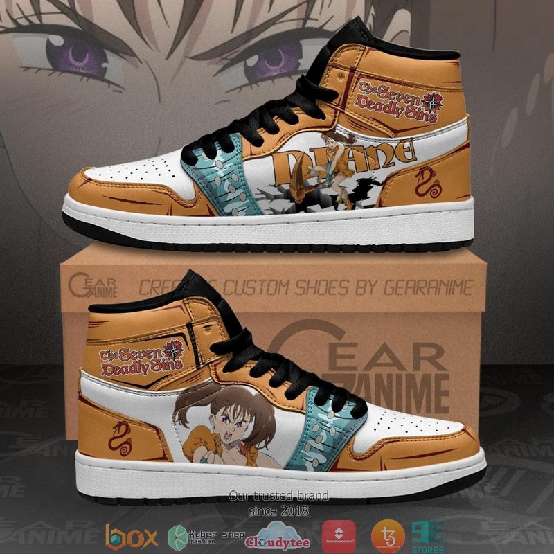 Diane Seven Deadly Sins Anime Air Jordan High top shoes