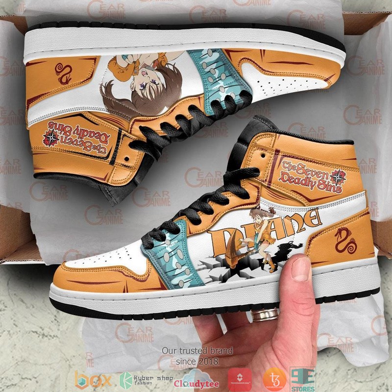 Diane Seven Deadly Sins Anime Air Jordan High top shoes 4 Diane Seven Deadly Sins Anime Air Jordan High top shoes 1 2 3
