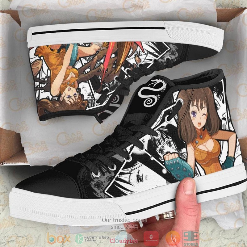 Diane Seven Deadly Sins High Top Canvas Shoes 1