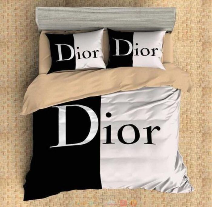 Dior Black White Bedding Set