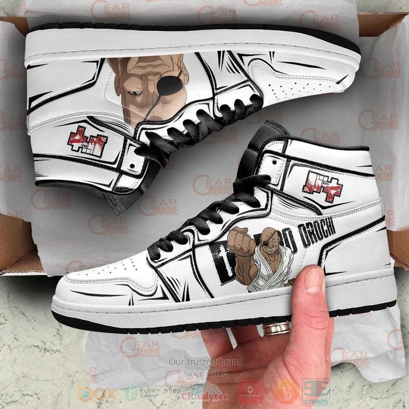 Doppo Orochi Baki Anime Air Jordan high top Sneaker Shoes 2 Doppo Orochi Baki Anime Air Jordan high top shoes 1