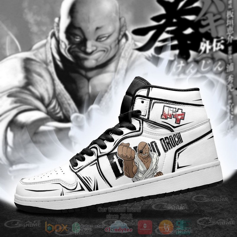 Doppo Orochi Baki Anime Air Jordan high top Sneaker Shoes 4 Doppo Orochi Baki Anime Air Jordan high top shoes 1 2 3