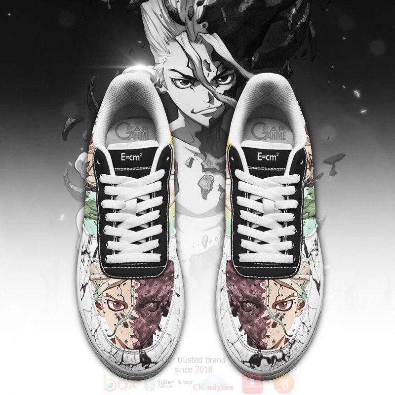 Dr Stone Senku Ishigami Anime Nike Air Force Shoes 1