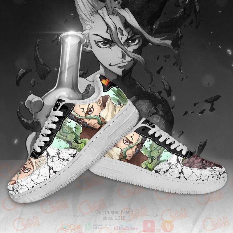 Dr Stone Senku Ishigami Anime Nike Air Force Shoes 1 2 3
