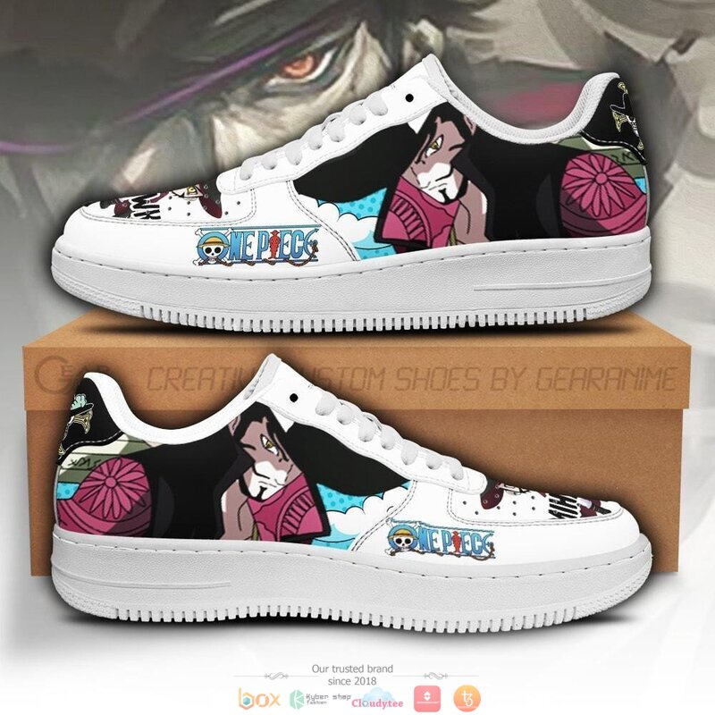 Dracule Mihawk Anime One Piece Nike Air Force Sneaker 1 Dracule Mihawk Anime One Piece Nike Air Force shoes