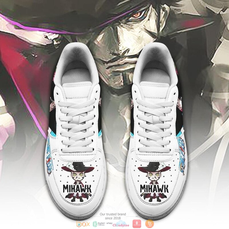 Dracule Mihawk Anime One Piece Nike Air Force Sneaker 2 Dracule Mihawk Anime One Piece Nike Air Force shoes 1