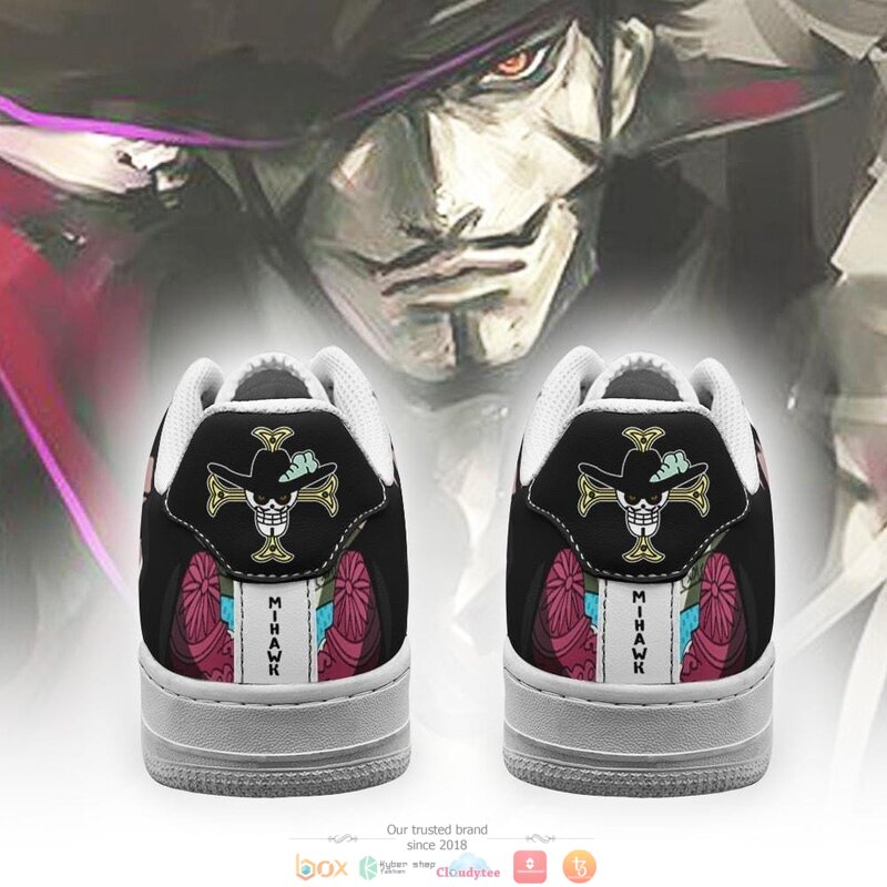 Dracule Mihawk Anime One Piece Nike Air Force Sneaker 3 Dracule Mihawk Anime One Piece Nike Air Force shoes 1 2
