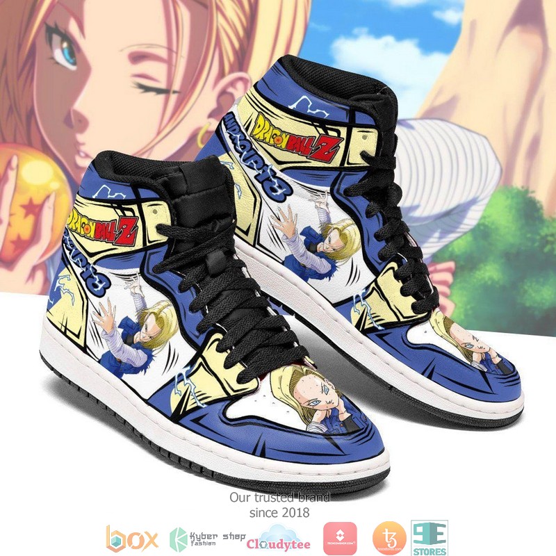 Dragon Ball Android 18 Anime Dragon Ball Air Jordan High Top Shoes 1