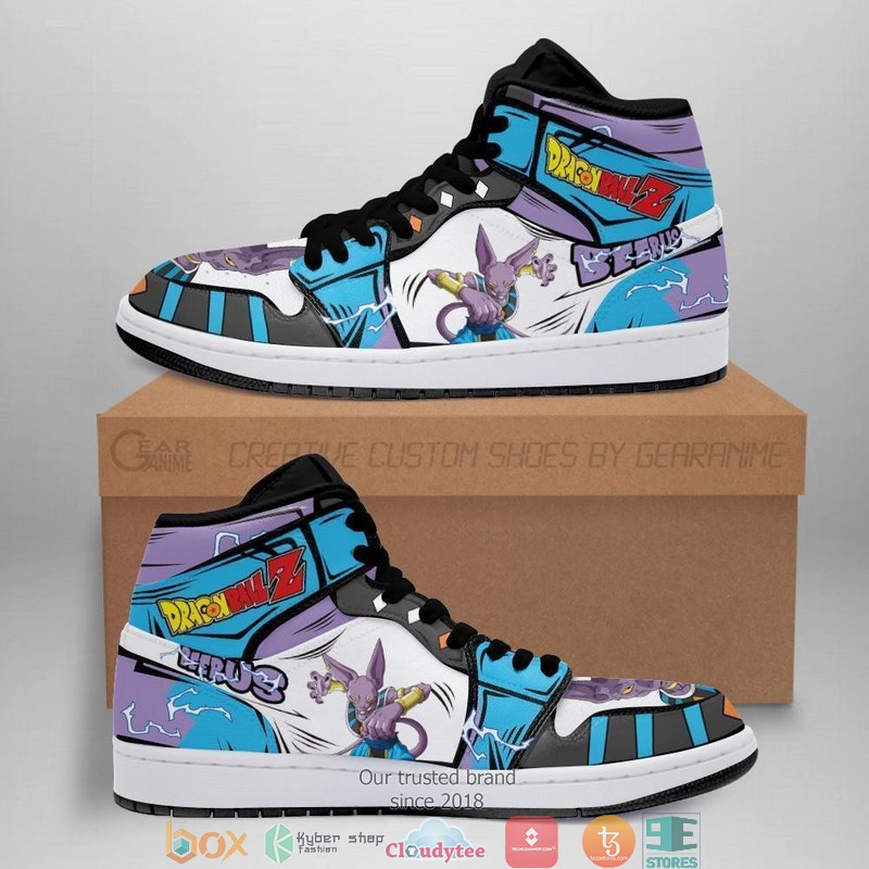 Dragon Ball Beerus Anime Dragon Ball Air Jordan High Top Shoes