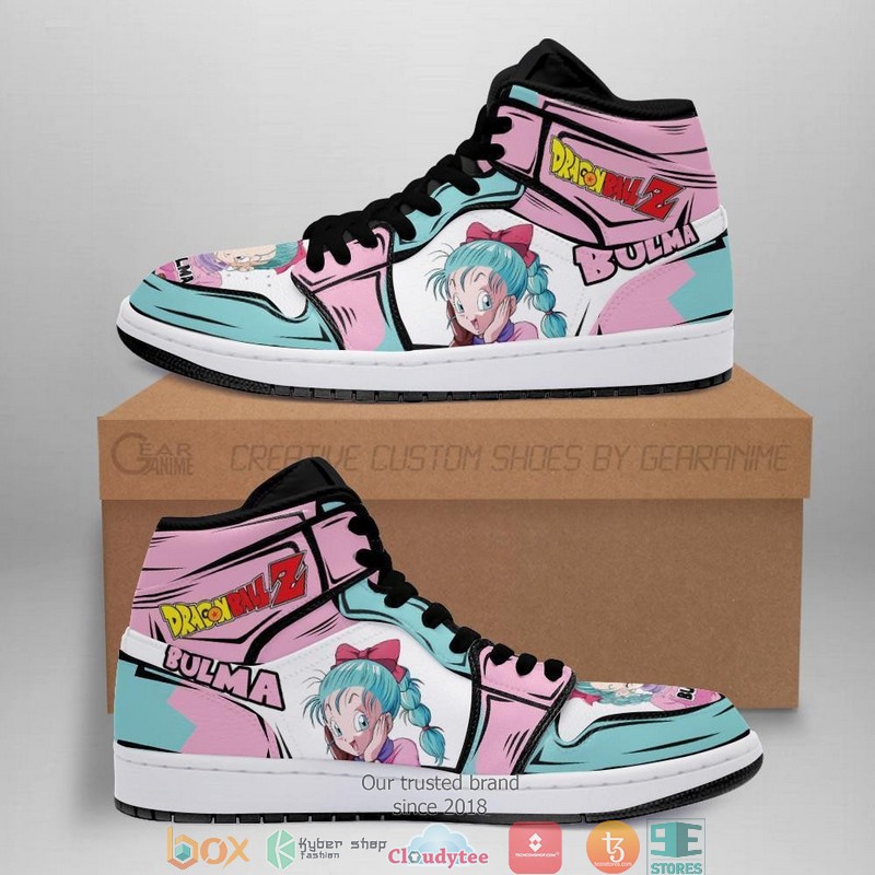 Dragon Ball Bulma Anime Dragon Ball Air Jordan High Top Shoes