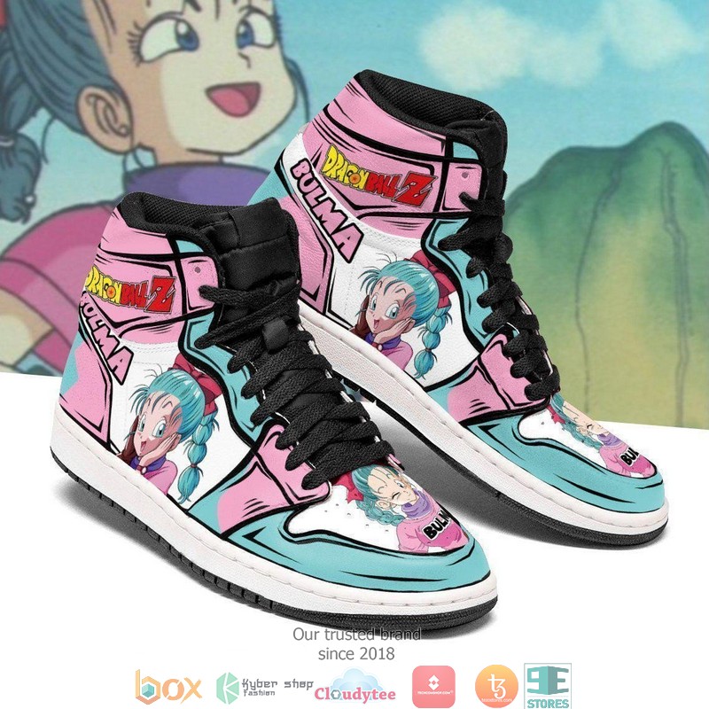 Dragon Ball Bulma Anime Dragon Ball Air Jordan High Top Shoes 1