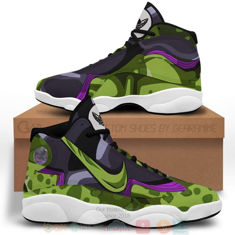 Dragon Ball Cell Anime Air Jordan 13 Shoes